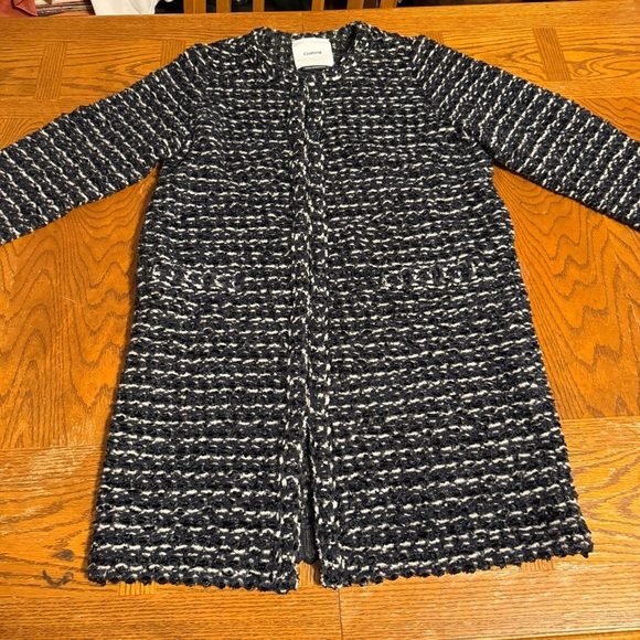 Yonetomi x Isetan Mitsukoshi Exclusive Wool Blend Knit Coat Japan Made 40 or 8 - Picture 3 of 16